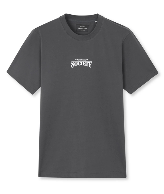 Mads Nørgaard Cotton Jersey Frode World Energy Tee - Black Oyster